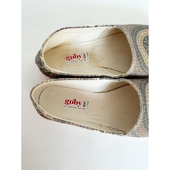 Goby Espadrille Loafer Geometric Size 37 6.5 - Picture 8 of 9